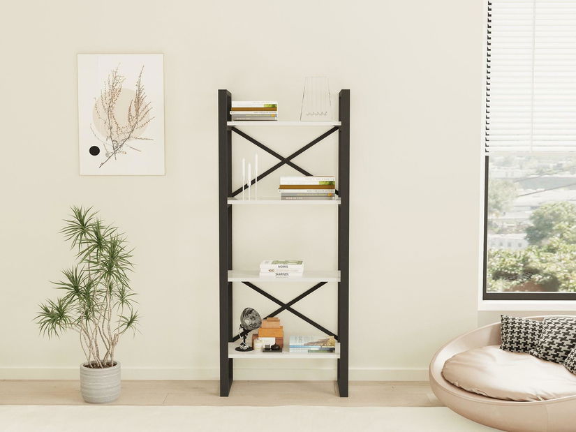 Regál Vikati 2 (bílá + černá)