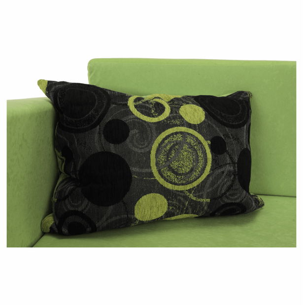 Dětská pohovka Kuboš zelená + béžová (L)