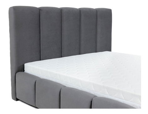 Manželská postel 160 cm Leskana (černá) (s roštem) (s úl. prostorem)