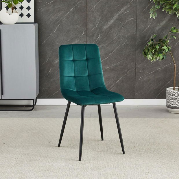 Jídelní židle Cereria (tmavě zelená)