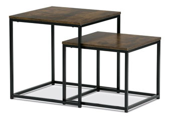 Set 2 příručních stolků Algarabias (old style wood)