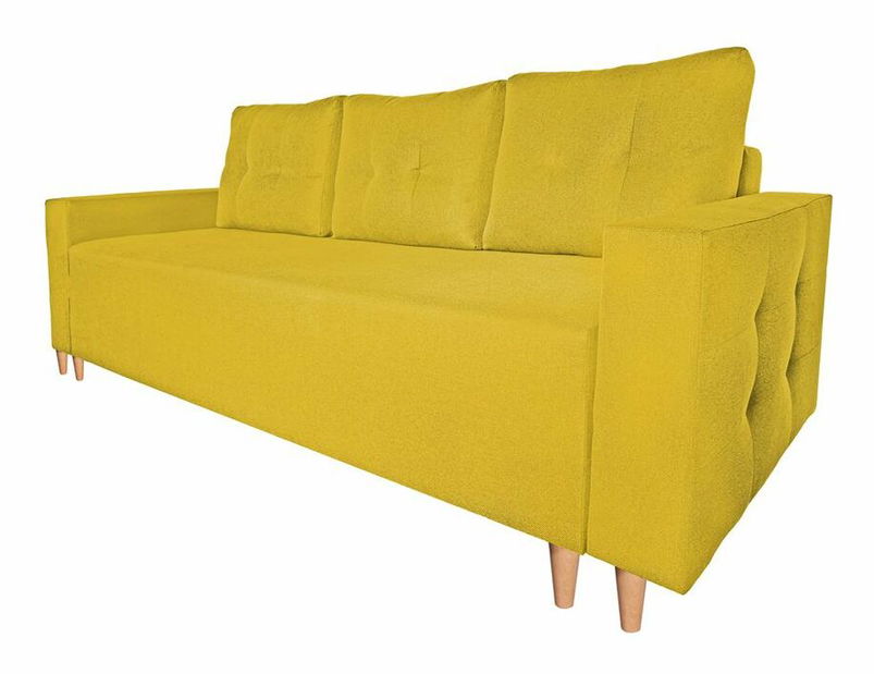 Pohovka třísedačka Scavid (žlutá)