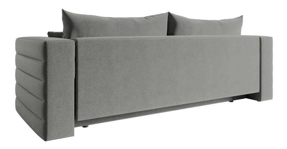 Pohovka trojsedačka Liluetta (světle šedá + černá)