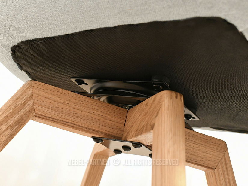 Židle Doris (šedá + dub)