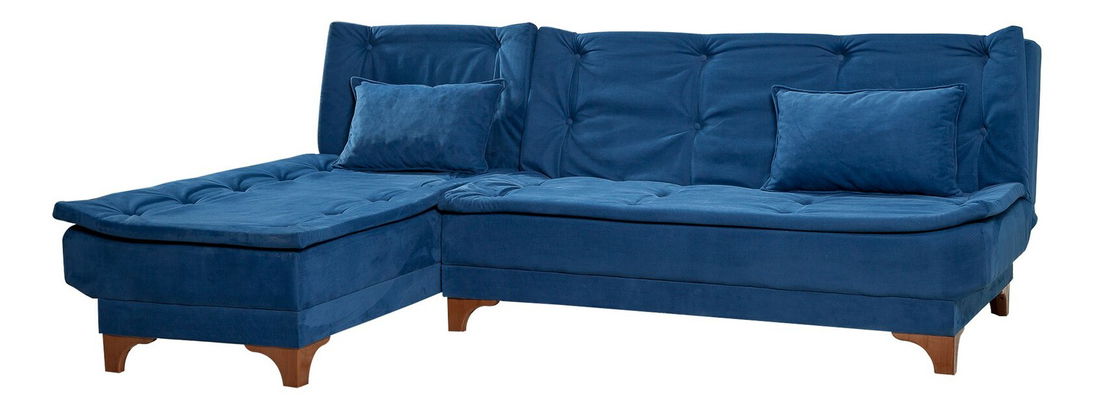 Rohová sedačka Klaudi C (tmavě modrá) (L)