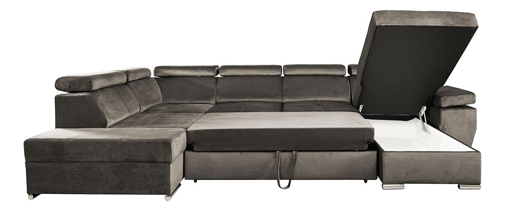 Sedací souprava Lamour (šedohnědá) (P)