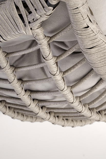 Závěsné křeslo Rasmuso (světle šedá + černá)