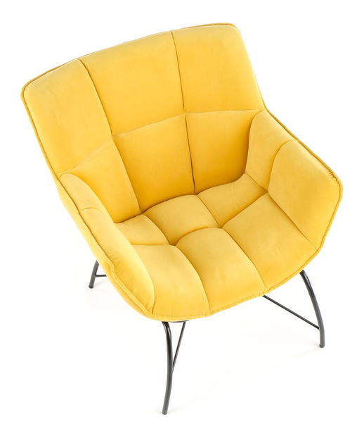 Křeslo Betali (žlutá + černá)