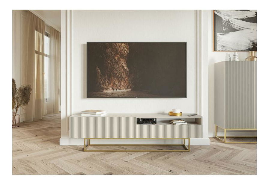 TV skříňka/stolek Vertigo V1 (sivobéžová)