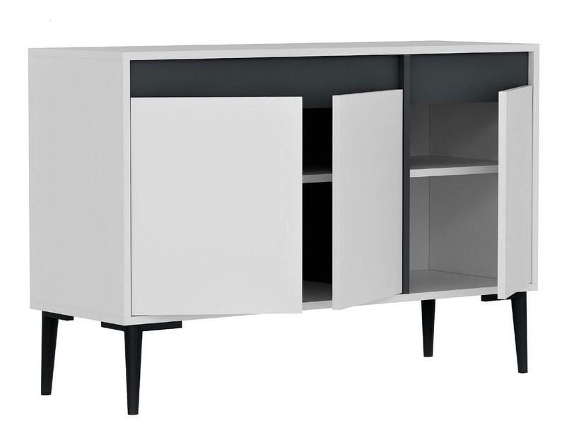 Skříňka Kasuma (bílá + antracit)