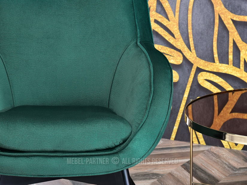 Designové křeslo Merch (zelená + buk)