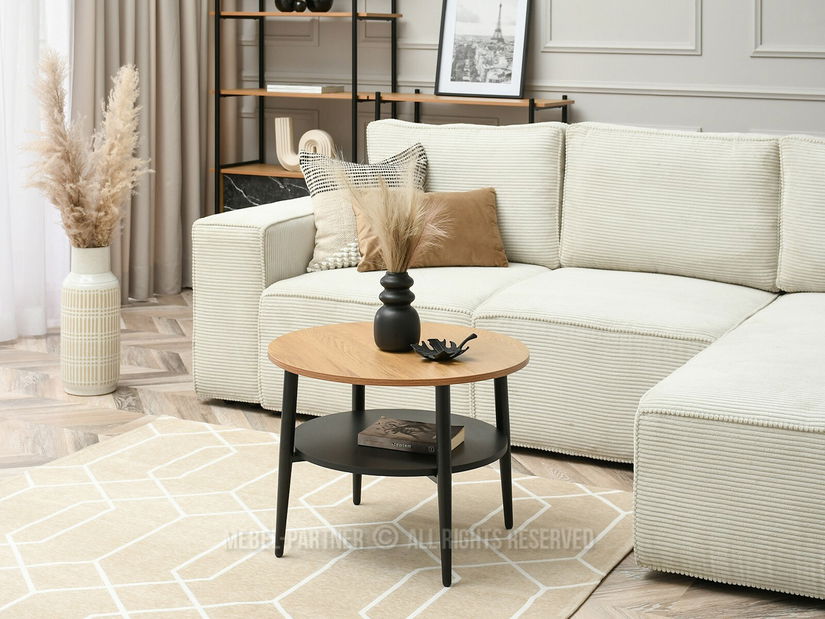 Konferenční stolek Randolf S (dub + černá)