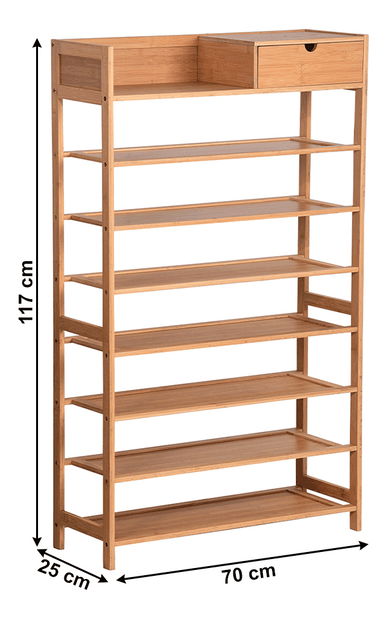 Botník 7-řadý Annite (bambus)