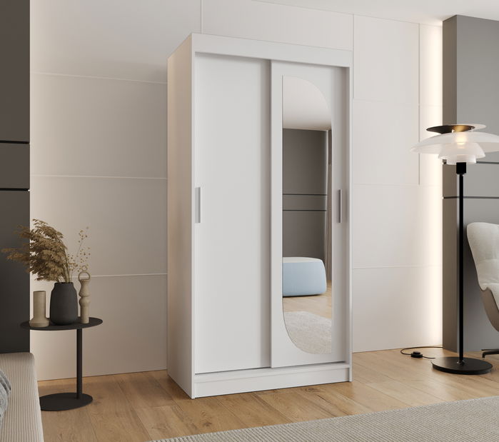 Šatní skříň 100 cm Lulu (bílá)