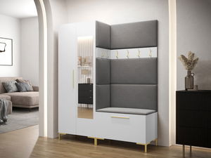 Předsíň Futura IX (bílá + ocelová šedá)