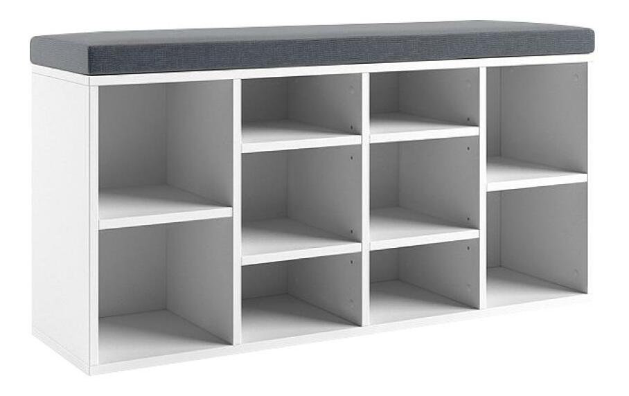 Botník Liquidado (bílá + tmavě šedá)