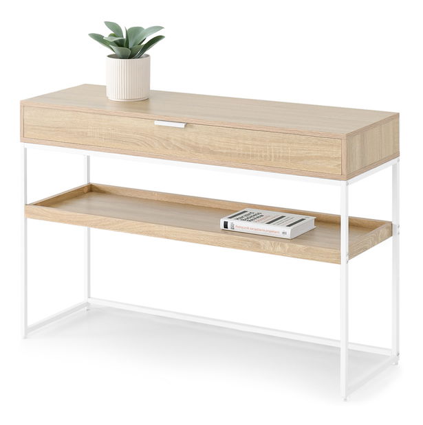 Konzolový stolek Norma Xl (sonoma + bílá)