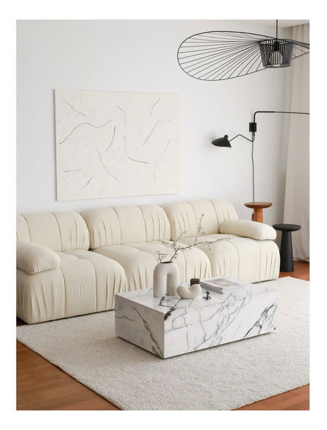 Pohovka trojsedačka Solorazzo 3 (bílá)