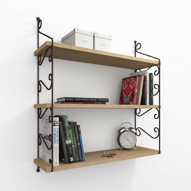 Nástěnná police Serra (dub)