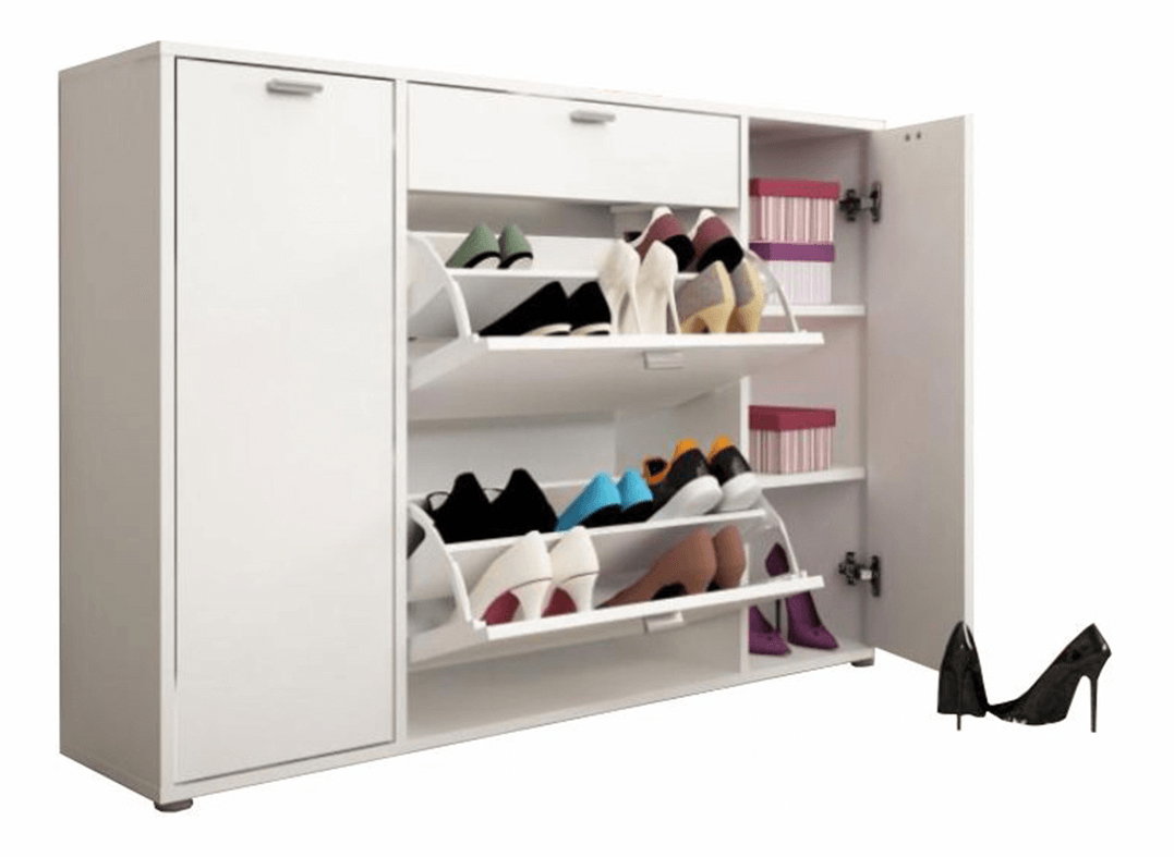 Botník (skříňka na boty) Anabell (bílá)