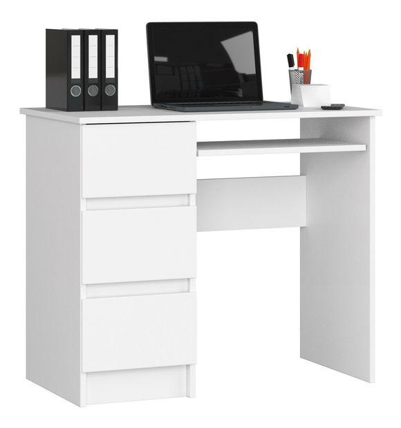 PC stolek Benicio (bílá) (L)