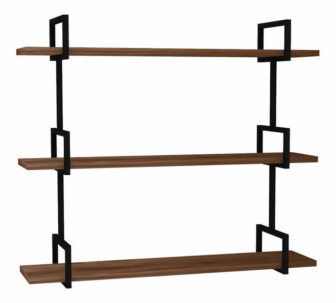 Nástěnná police Urally 1 (ořech)