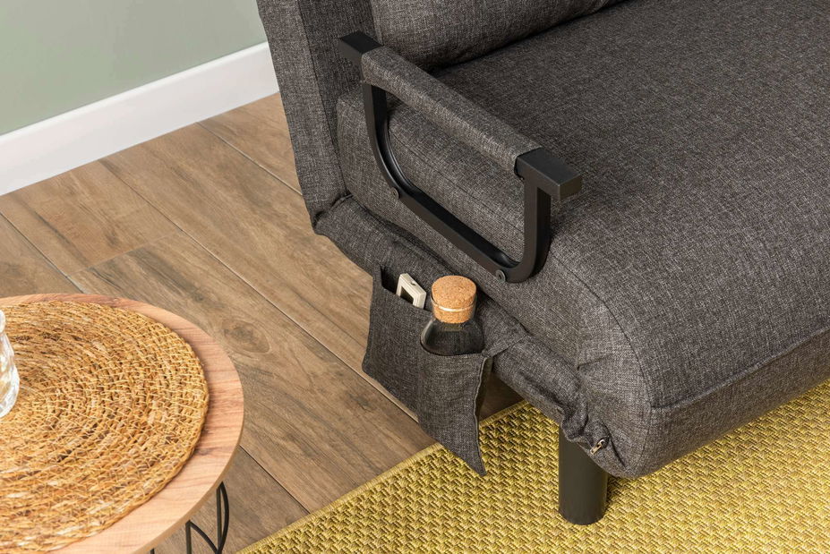 Křeslo Sentimento (tmavě šedá)