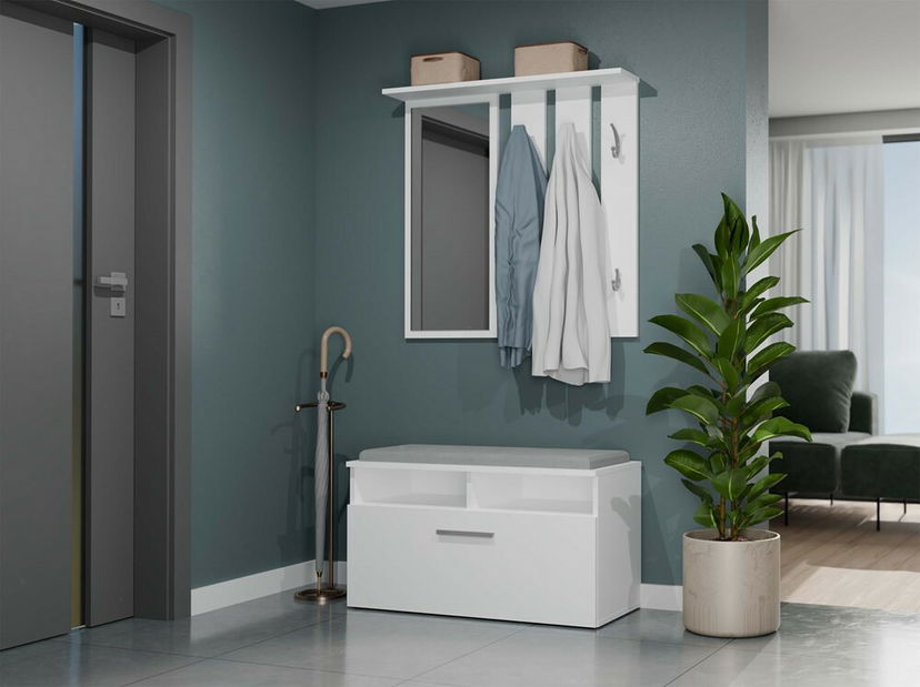 Botník (skříňka na boty) Reclemos 1 (bílá)