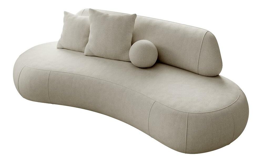 Pohovka třísedačka Bally (tmavobéžová + černá)