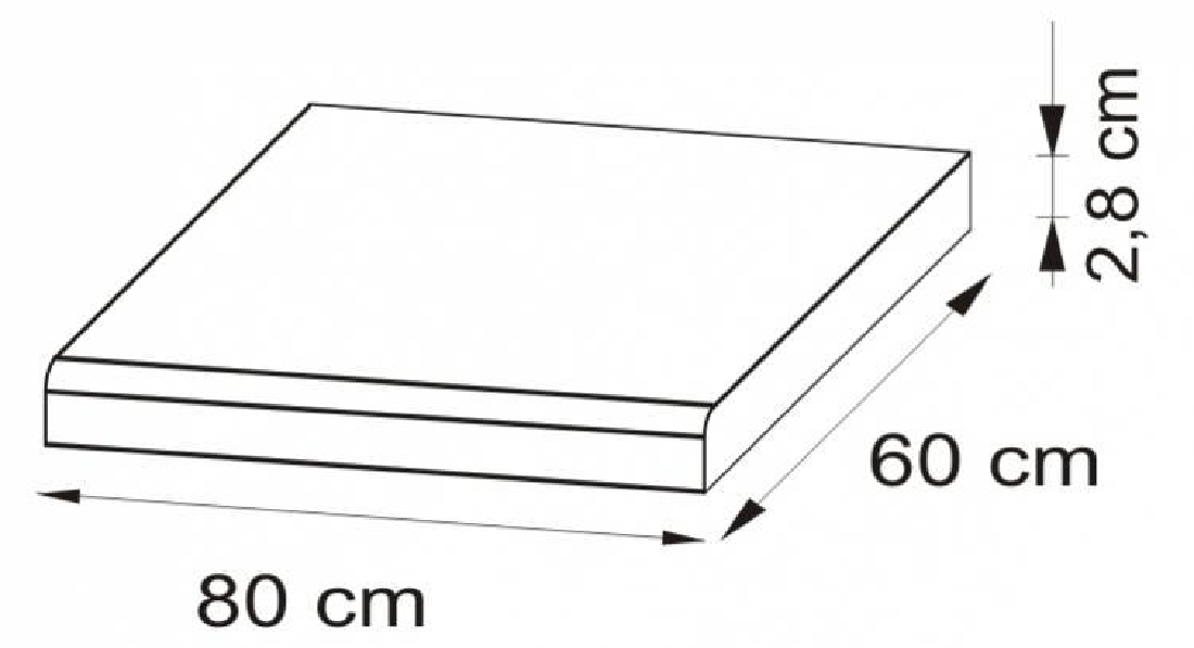 Pracovní desky (80 cm) Estell Blat 80