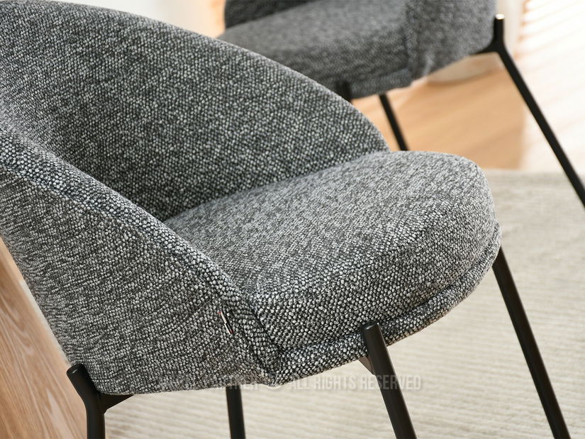 Židle Marine (grafit + černá)