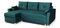 Pohovka Manimi 04 (tmavě zelená) (L)