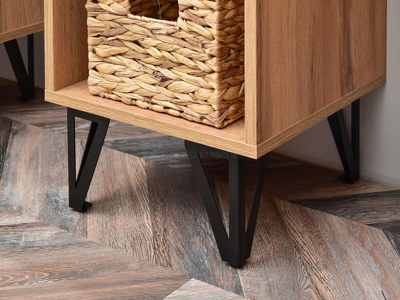 Obývací stěna Suspendera SH10 (dub + černá)