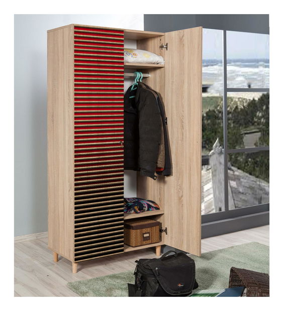 Šatní skříň Sirius 221 (dub sonoma)