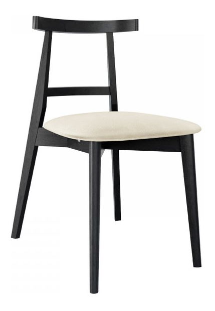 Jídelní židle KD 71 (černá + krémová)