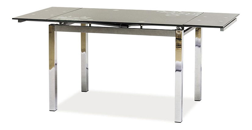 Rozkládací jídelní stůl 110-170 cm Gerardo (šedá + chromová) (pro 4 až 6 osob)