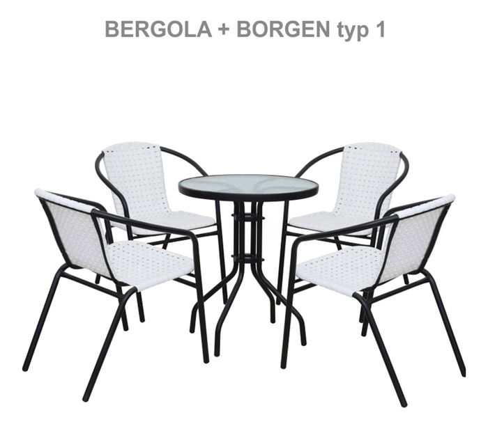 Zahradní stůl Buku 1 (černá)