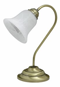 Stolní lampa Francesca 7372 (bronzová + rýžové kamenné sklo)