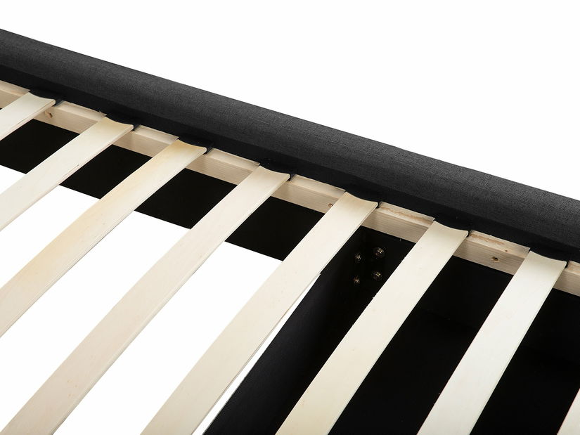 Manželská postel 180 cm ROLLA (s roštem a úl. prostorem) (tmavě šedá) *výprodej