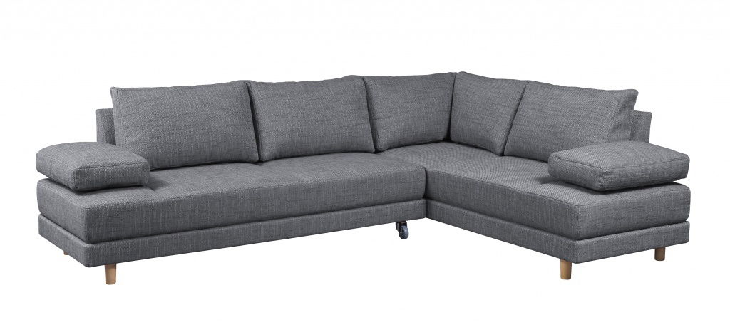 Rohová sedací souprava BRW Lana šedá (P)