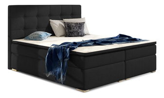 Boxspring postel 160 cm Irma 01 (černá)