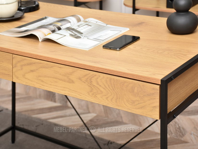 PC stolek Unica (dub + černá)