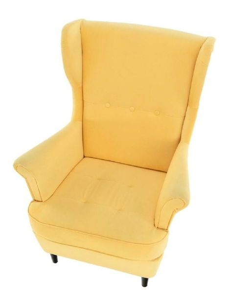 Křeslo ušák Repetidas (žlutá + wenge)