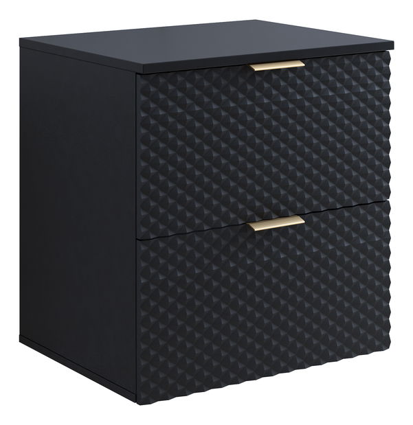 Skříňka pod umyvadlo 60 cm Laurina (černá)