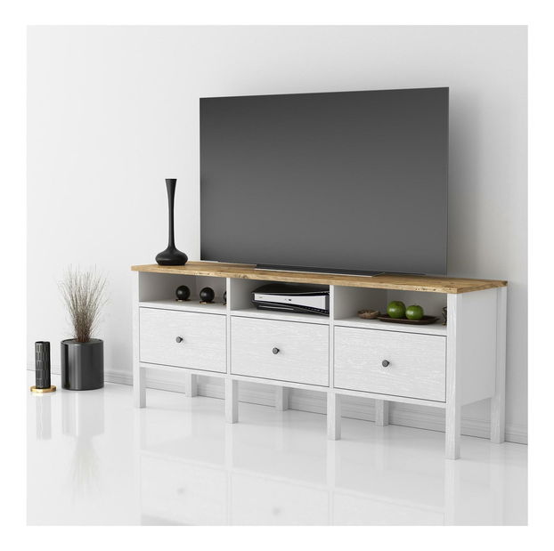 TV stolek/skříňka Franc 26 (bílé dřevo)