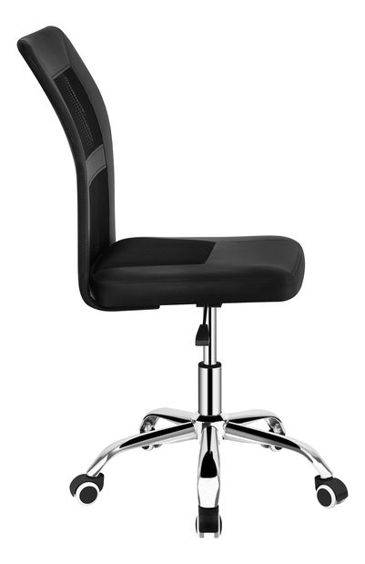 Kancelářská židle Indi (černá + chrom)