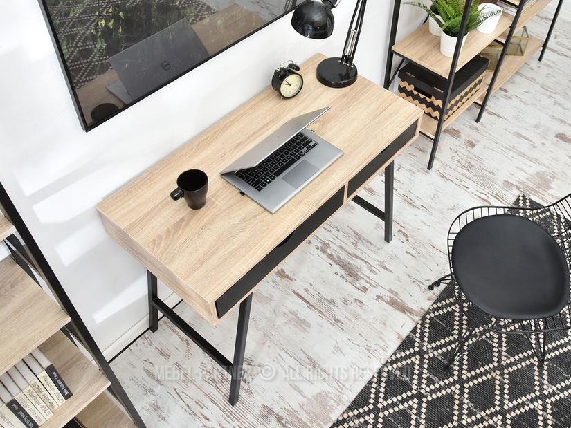 PC stolek Fallon (dub + černá)