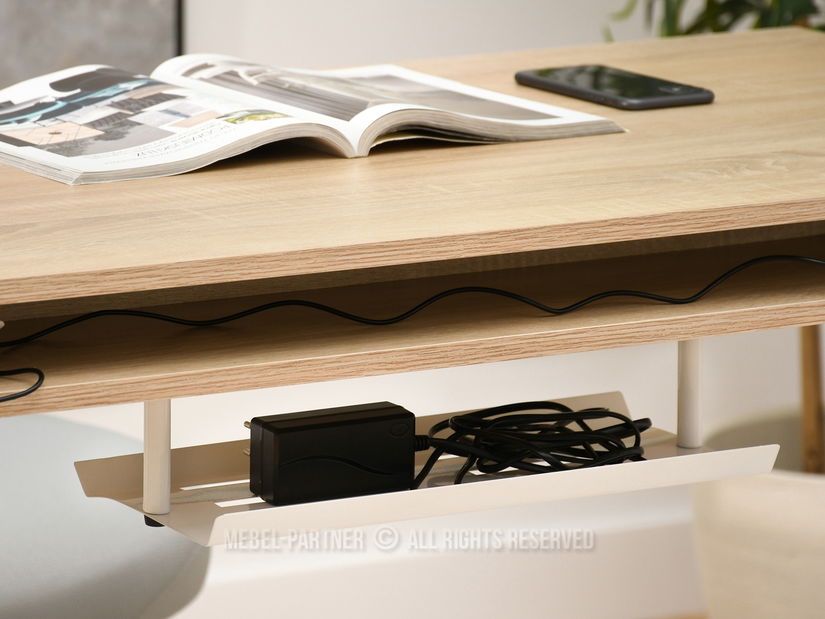 PC stolek Osto 120 (sonoma + bílá)