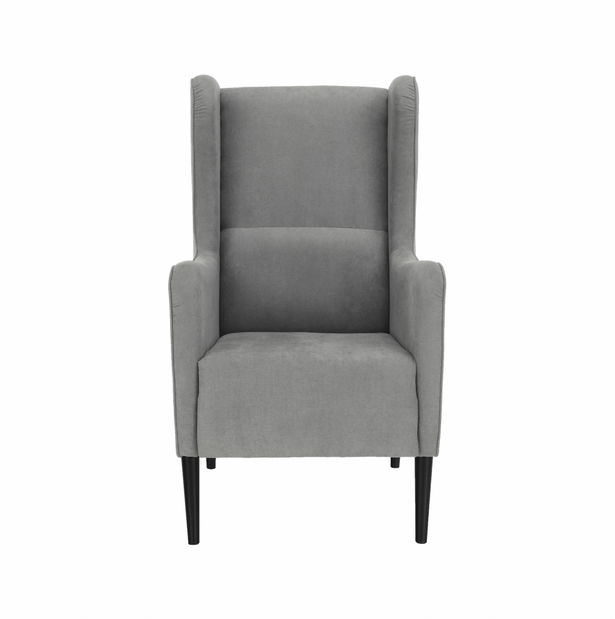 Křeslo ušák Brius (šedá)