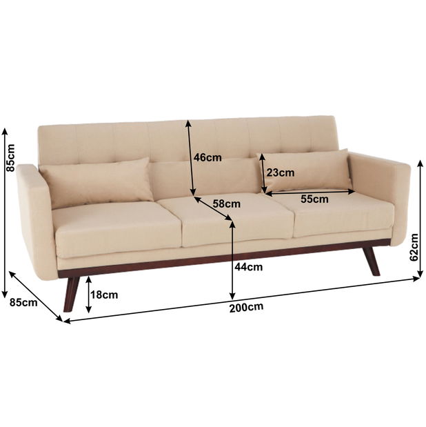 Rozkládací pohovka Alestra (béžová)